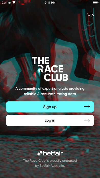 Emulate iPhone app The Race Club using MyAndroid