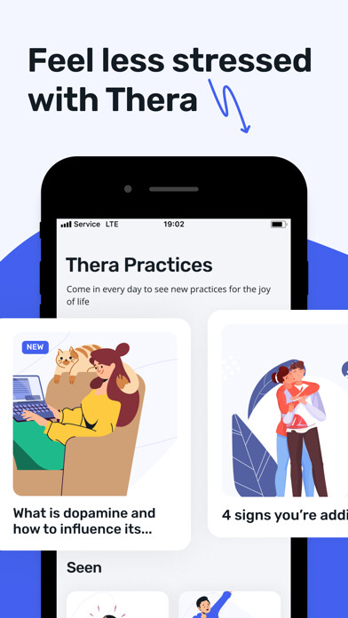 Emulate iPhone app Thera: mental health journal using MyAndroid