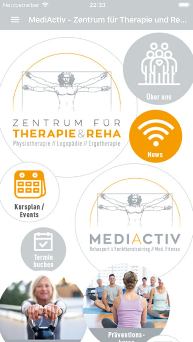 Emulate iPhone app THERAPIE & REHA / MEDIACTIV using MyAndroid