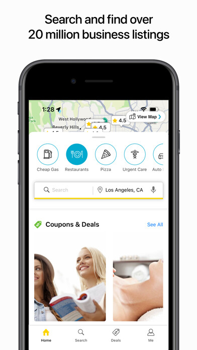 Emulate iPhone app The Real Yellow Pages - YP using MyAndroid Emulate iPhone app The Real Yellow Pages - YP using MyAndroid