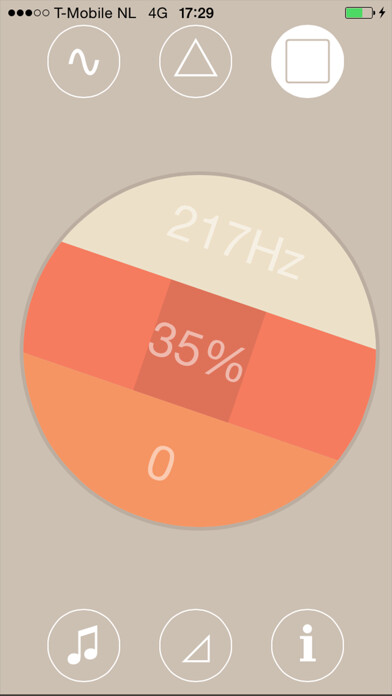 Emulate iPhone app ThereMin Plus using MyAndroid