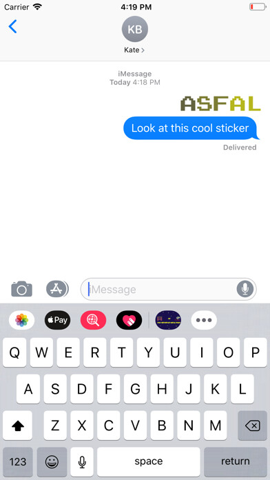Emulate iPhone app The Return Asfal Sticker Pack using MyAndroid Emulate iPhone app The Return Asfal Sticker Pack using MyAndroid