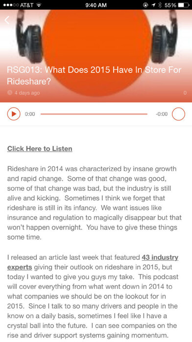 Emulate iPhone app The Rideshare Guy Blog and Podcast using MyAndroid Emulate iPhone app The Rideshare Guy Blog and Podcast using MyAndroid