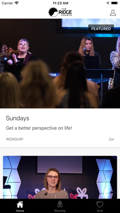 Emulate iPhone app The Ridge Church App using MyAndroid