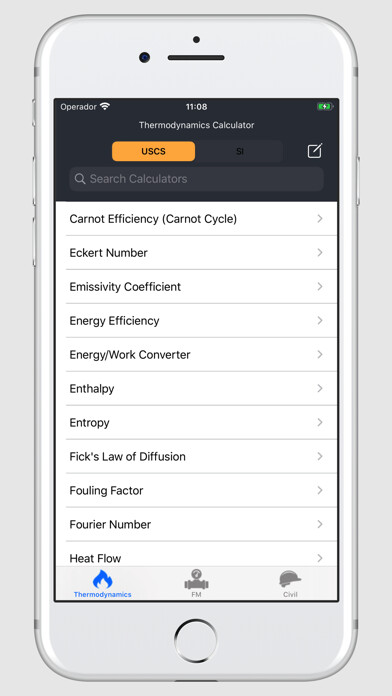 Emulate iPhone app Thermal Engineering Calc using MyAndroid Emulate iPhone app Thermal Engineering Calc using MyAndroid