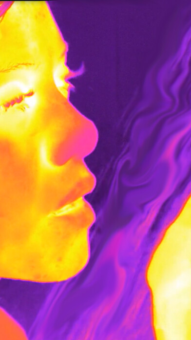 Emulate iPhone app Thermal Vision - Live Effects using MyAndroid