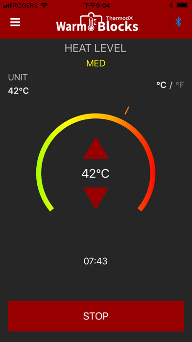 Emulate iPhone app Thermodx Warm Blocks using MyAndroid