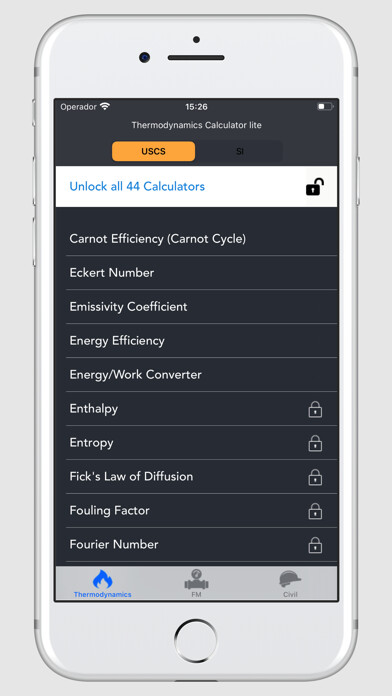 Emulate iPhone app Thermodynamics Calculator lite using MyAndroid Emulate iPhone app Thermodynamics Calculator lite using MyAndroid