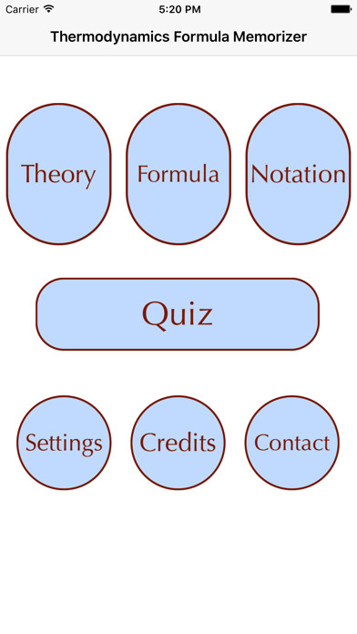 Emulate iPhone app Thermodynamics Formulas using MyAndroid Emulate iPhone app Thermodynamics Formulas using MyAndroid