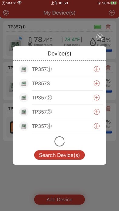 Emulate iPhone app ThermoPro Sensor using MyAndroid Emulate iPhone app ThermoPro Sensor using MyAndroid