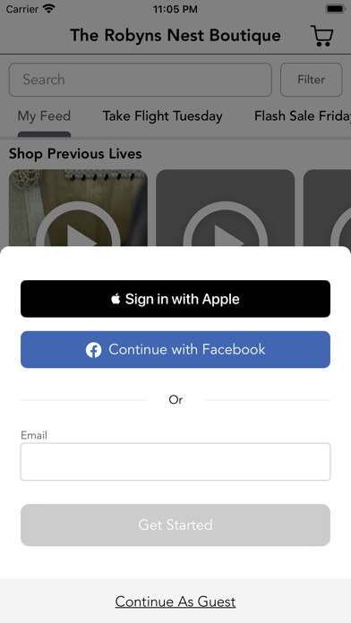 Emulate iPhone app The Robyns Nest Boutique using MyAndroid Emulate iPhone app The Robyns Nest Boutique using MyAndroid