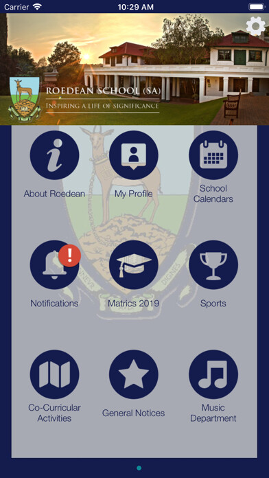Emulate iPhone app The Roedean School using MyAndroid
