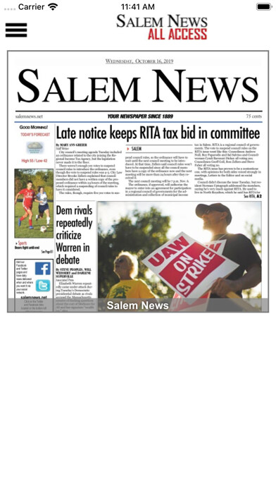 Emulate iPhone app The Salem News All Access using MyAndroid Emulate iPhone app The Salem News All Access using MyAndroid
