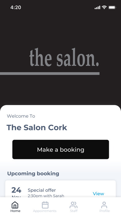 Emulate iPhone app The Salon Cork using MyAndroid Emulate iPhone app The Salon Cork using MyAndroid