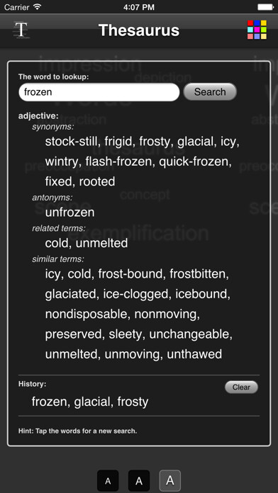 Emulate iPhone app Thesaurus App - Free using MyAndroid Emulate iPhone app Thesaurus App - Free using MyAndroid