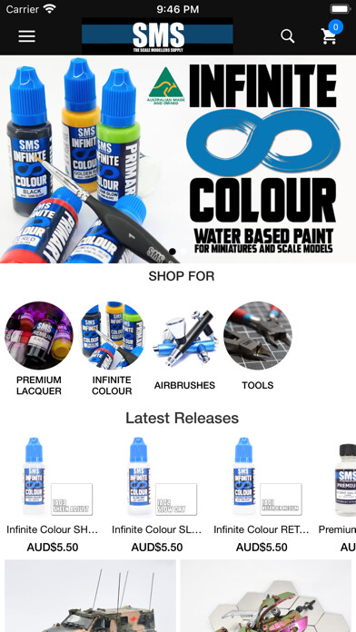 Emulate iPhone app The Scale Modellers Supply using MyAndroid