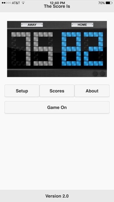Emulate iPhone app The Score Is PRO using MyAndroid