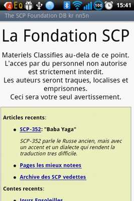 Emulate Android APK The SCP Foundation DB f nn5n L
