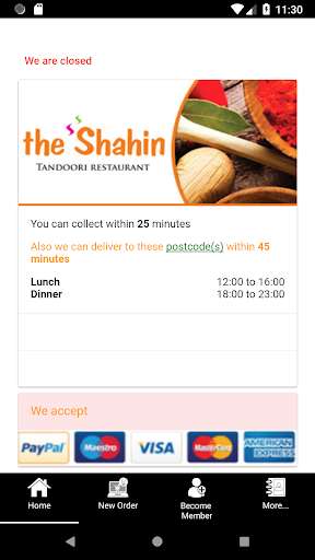 Run android online APK The Shahin Tandoori Restaurant from MyAndroid or emulate The Shahin Tandoori Restaurant using MyAndroid