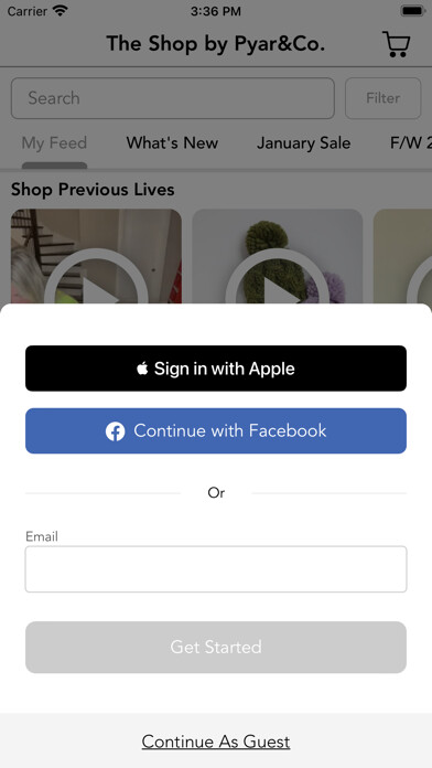 Emulate iPhone app The Shop by Pyar&Co. using MyAndroid Emulate iPhone app The Shop by Pyar&Co. using MyAndroid