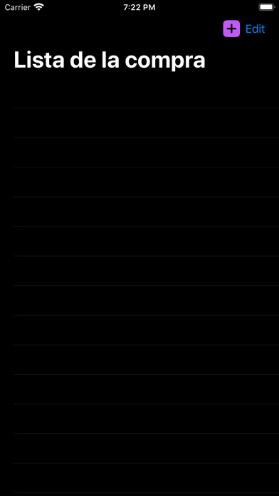 Emulate iPhone app The ShopList using MyAndroid
