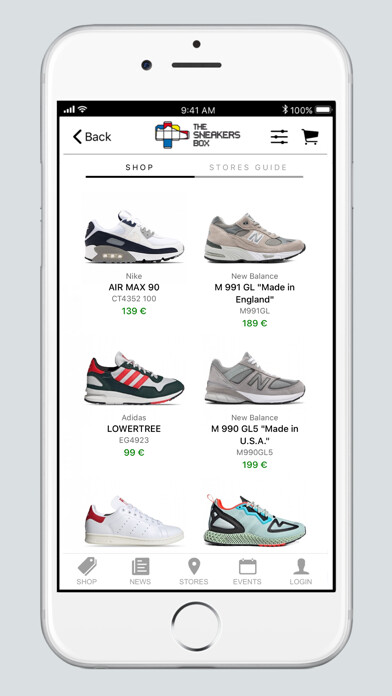 Emulate iPhone app The Sneakers Box App using MyAndroid Emulate iPhone app The Sneakers Box App using MyAndroid