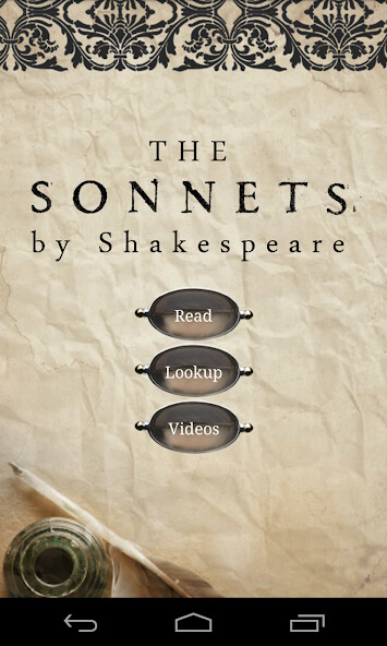 Run android online APK The Sonnets, by Shakespeare from MyAndroid or emulate The Sonnets, by Shakespeare using MyAndroid Run android online APK The Sonnets, by Shakespeare from MyAndroid or emulate The Sonnets, by Shakespeare using MyAndroid