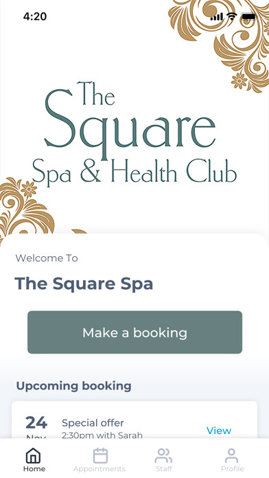 Emulate iPhone app The Square Spa using MyAndroid Emulate iPhone app The Square Spa using MyAndroid