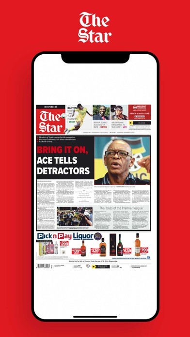 Emulate iPhone app The Star SA using MyAndroid