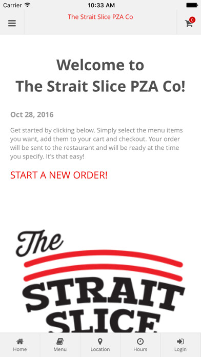 Emulate iPhone app The Strait Slice Pizza Co using MyAndroid Emulate iPhone app The Strait Slice Pizza Co using MyAndroid