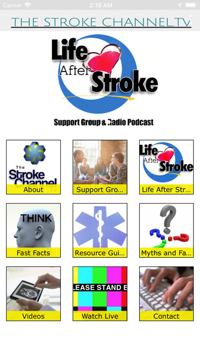 Emulate iPhone app The Stroke Channel TV using MyAndroid