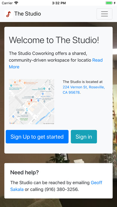 Emulate iPhone app The Studio Coworking using MyAndroid Emulate iPhone app The Studio Coworking using MyAndroid