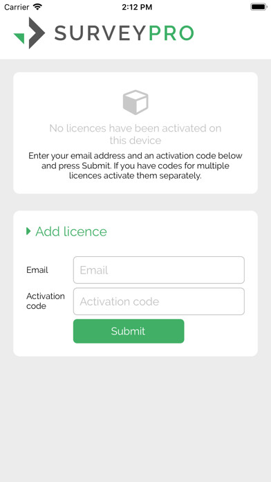 Emulate iPhone app The SurveyPro using MyAndroid