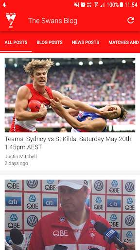 Run android online APK The Swans Blog App from MyAndroid or emulate The Swans Blog App using MyAndroid