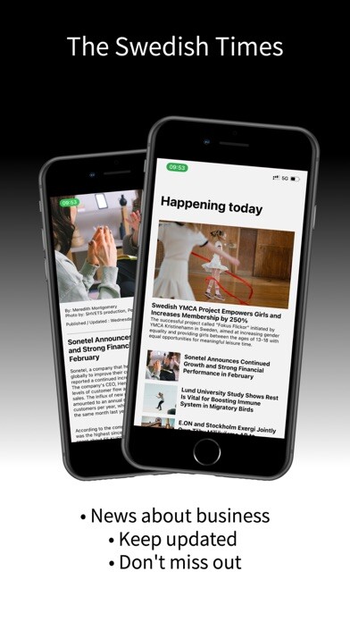 Emulate iPhone app The Swedish times using MyAndroid