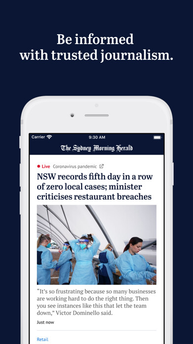Emulate iPhone app The Sydney Morning Herald using MyAndroid Emulate iPhone app The Sydney Morning Herald using MyAndroid