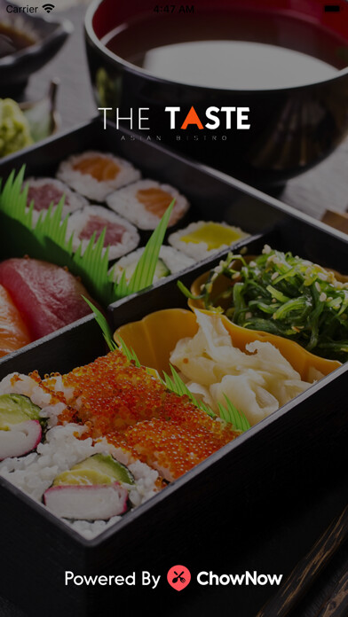 Emulate iPhone app The Taste Asian Bistro using MyAndroid