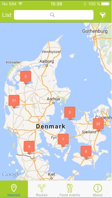 Emulate iPhone app The Taste of Denmark using MyAndroid Emulate iPhone app The Taste of Denmark using MyAndroid