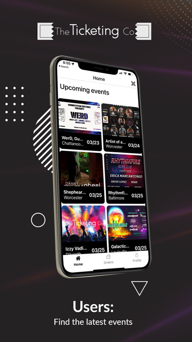 Emulate iPhone app The Ticketing Co. using MyAndroid