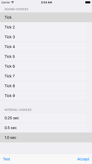 Emulate iPhone app The Ticking Clock using MyAndroid