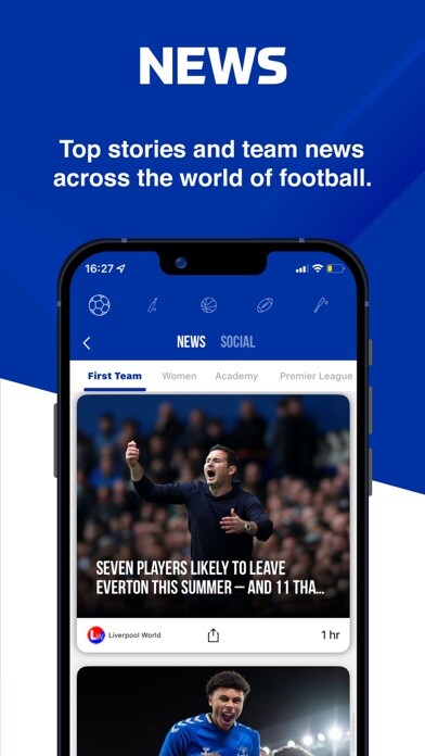 Emulate iPhone app The Toffees - Live Scores using MyAndroid