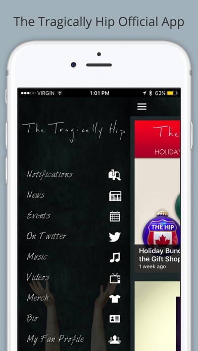 Emulate iPhone app The Tragically Hip Official using MyAndroid Emulate iPhone app The Tragically Hip Official using MyAndroid
