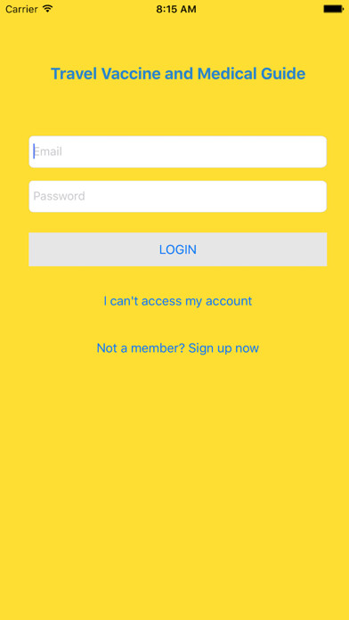 Emulate iPhone app The Travel Clinic Vaccines using MyAndroid Emulate iPhone app The Travel Clinic Vaccines using MyAndroid