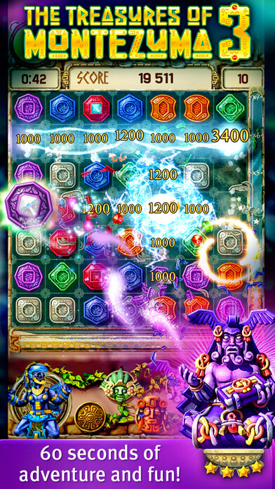 Emulate iPhone app The Treasures of Montezuma 3 Free using MyAndroid