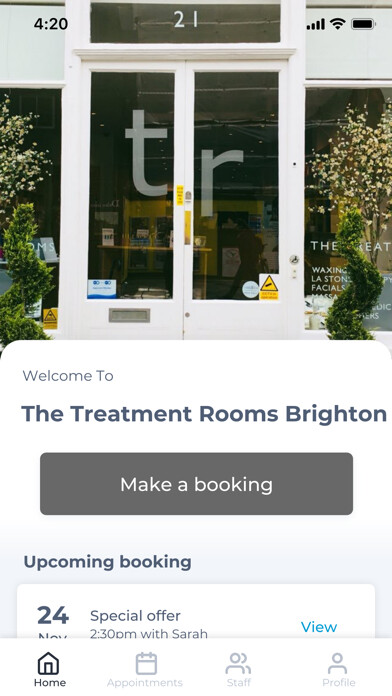 Emulate iPhone app The Treatment Rooms Brighton using MyAndroid Emulate iPhone app The Treatment Rooms Brighton using MyAndroid