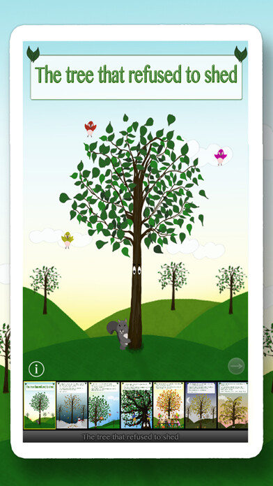 Emulate iPhone app The tree that refused to shed - An inspiring story using MyAndroid
