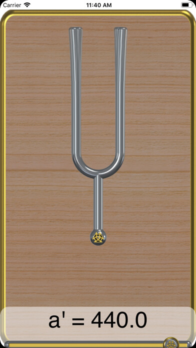 Emulate iPhone app The Tuning Fork using MyAndroid