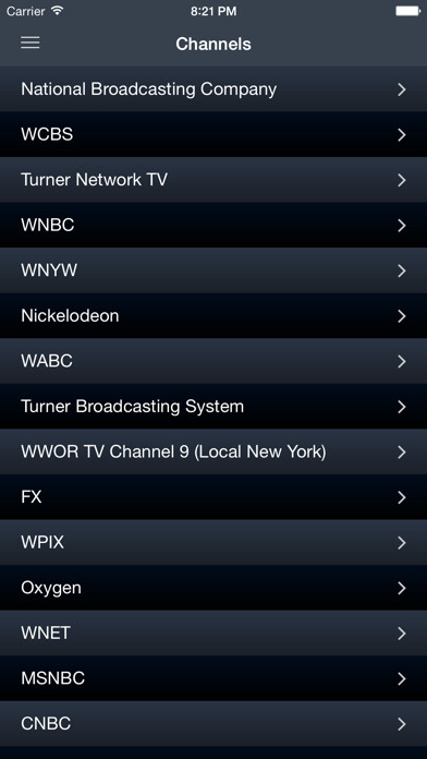 Emulate iPhone app The TV USA New York using MyAndroid
