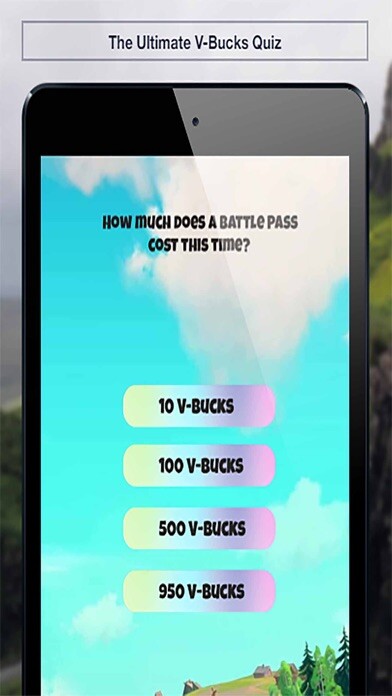 Emulate iPhone app The Ultimate V-Bucks Quiz using MyAndroid