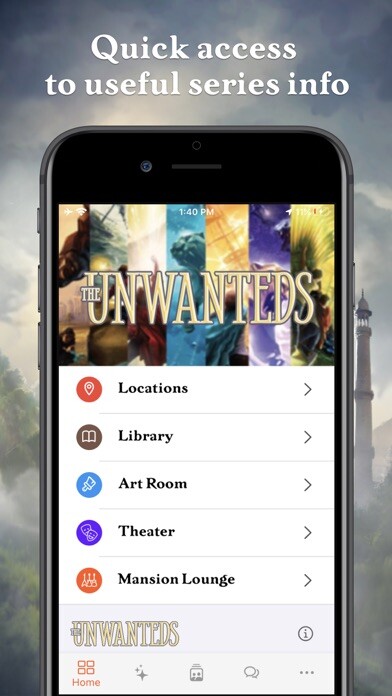 Emulate iPhone app The Unwanteds using MyAndroid